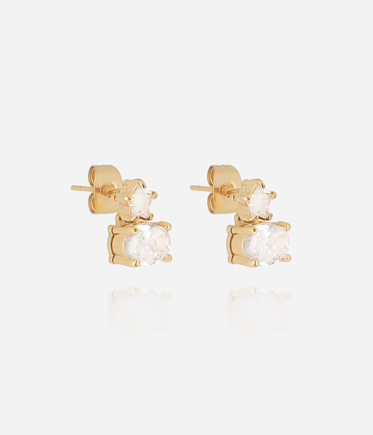 Boucles d'oreilles Gioia (Acier doré)