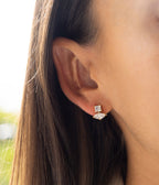 Boucles d'oreilles Ginevra (Acier doré)