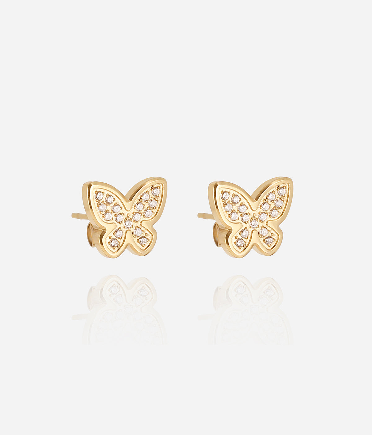 Boucles d'oreilles Logan (Acier doré)