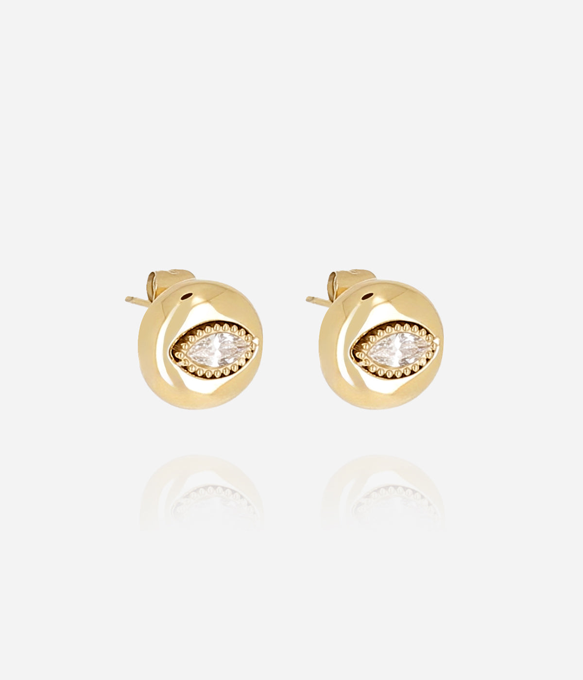 Boucles d'oreilles Pianello (Acier doré)