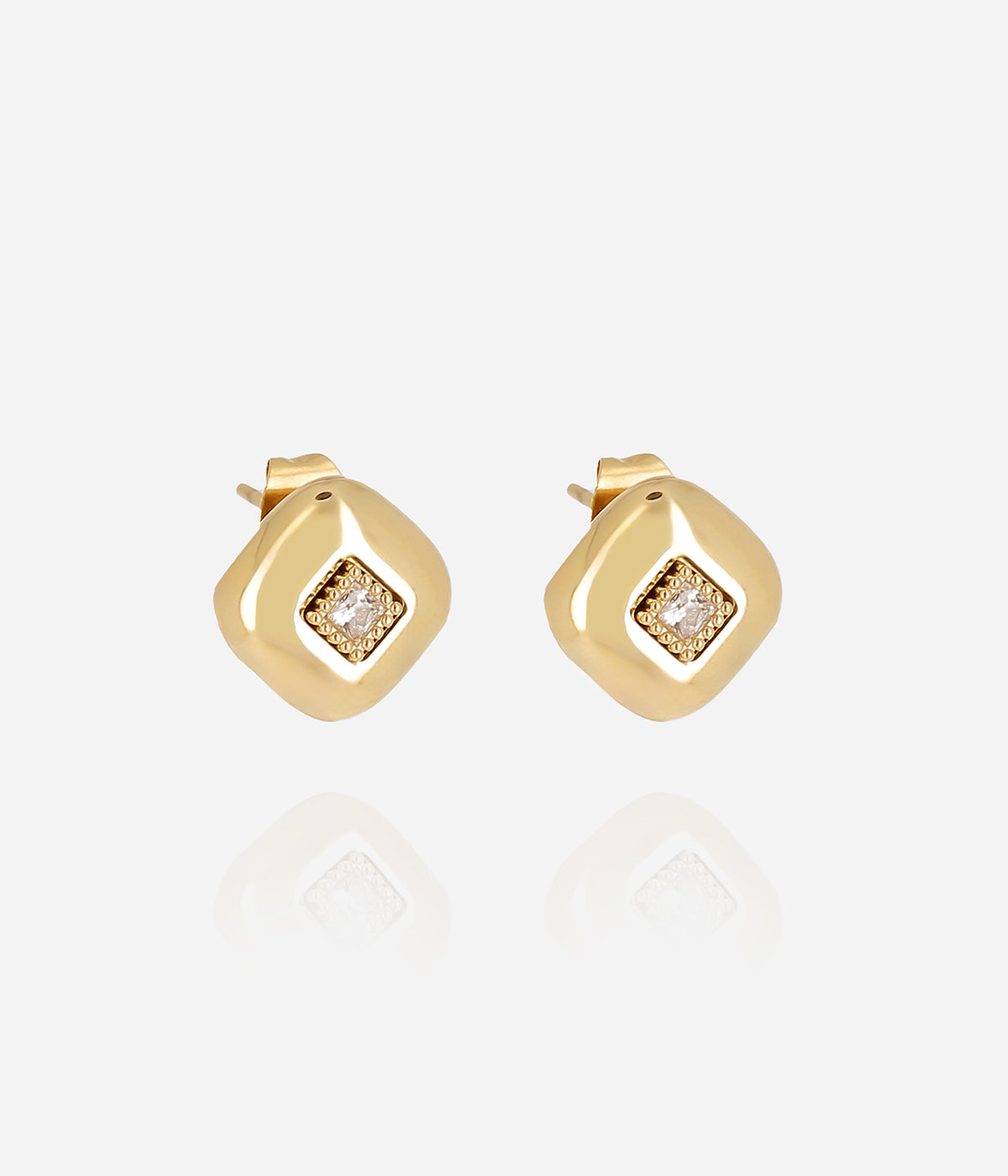 Boucles d'oreilles Zuani (Acier doré)