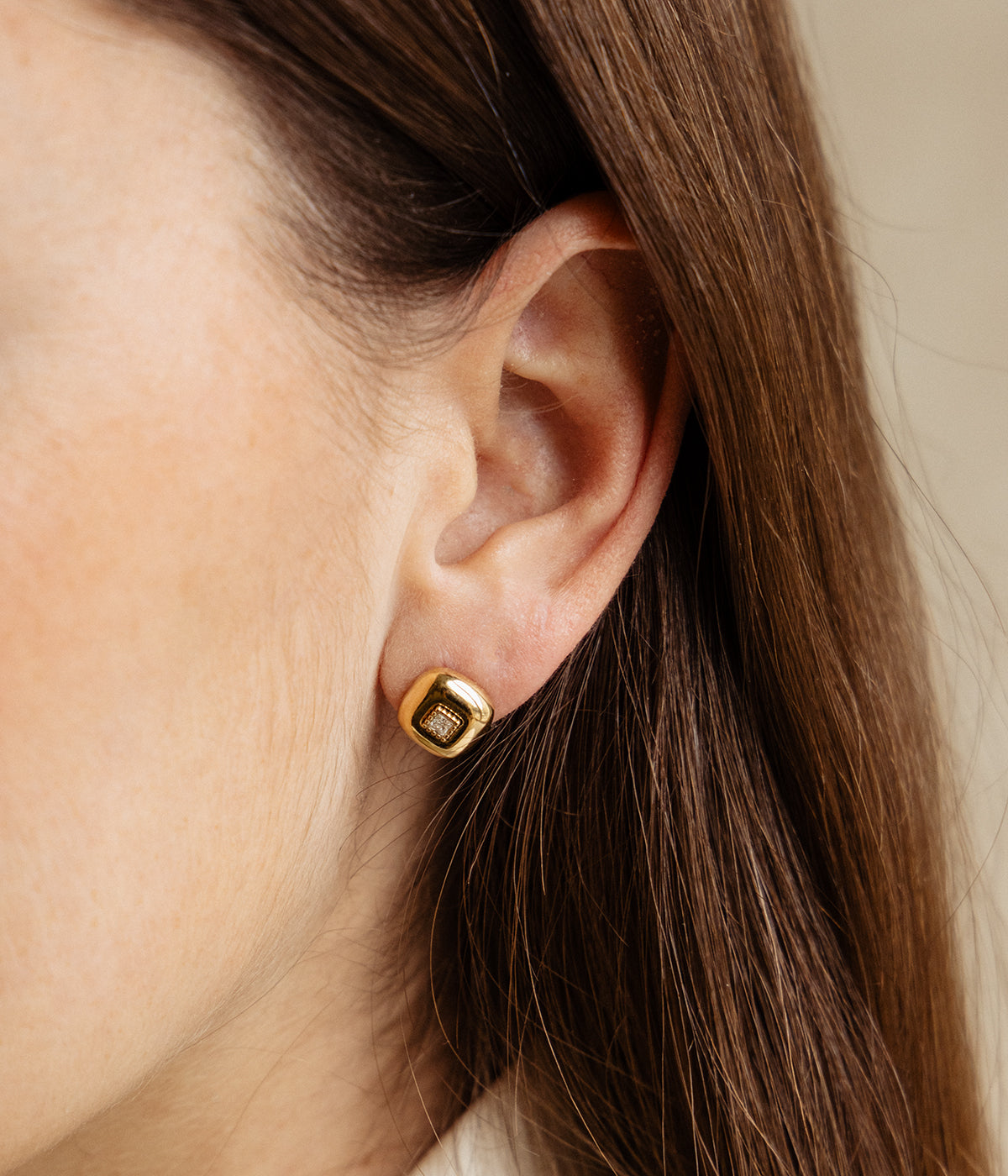 Boucles d'oreilles Zuani (Acier doré)
