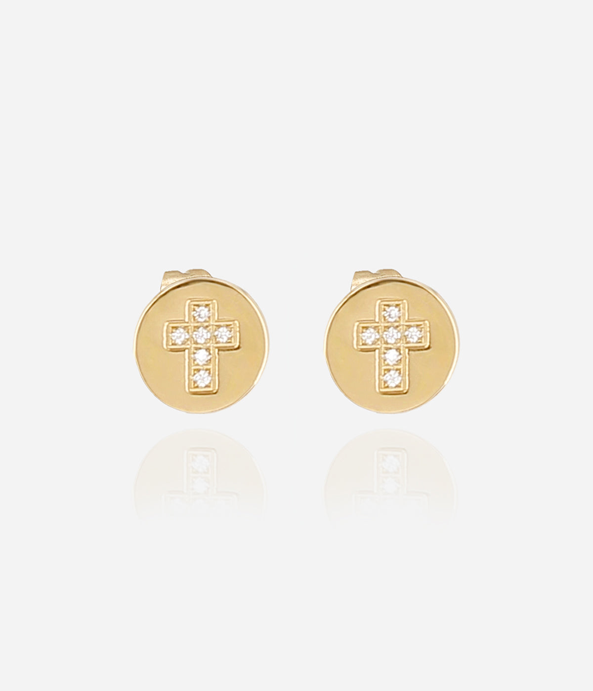 Boucles d'oreilles Trezza (Acier doré)