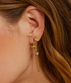 Boucles d'oreilles Trezza (Acier doré)