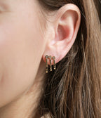 Boucles d'oreilles Maho (Acier doré)