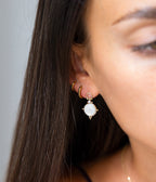 Boucles d'oreilles Nima (Acier doré)