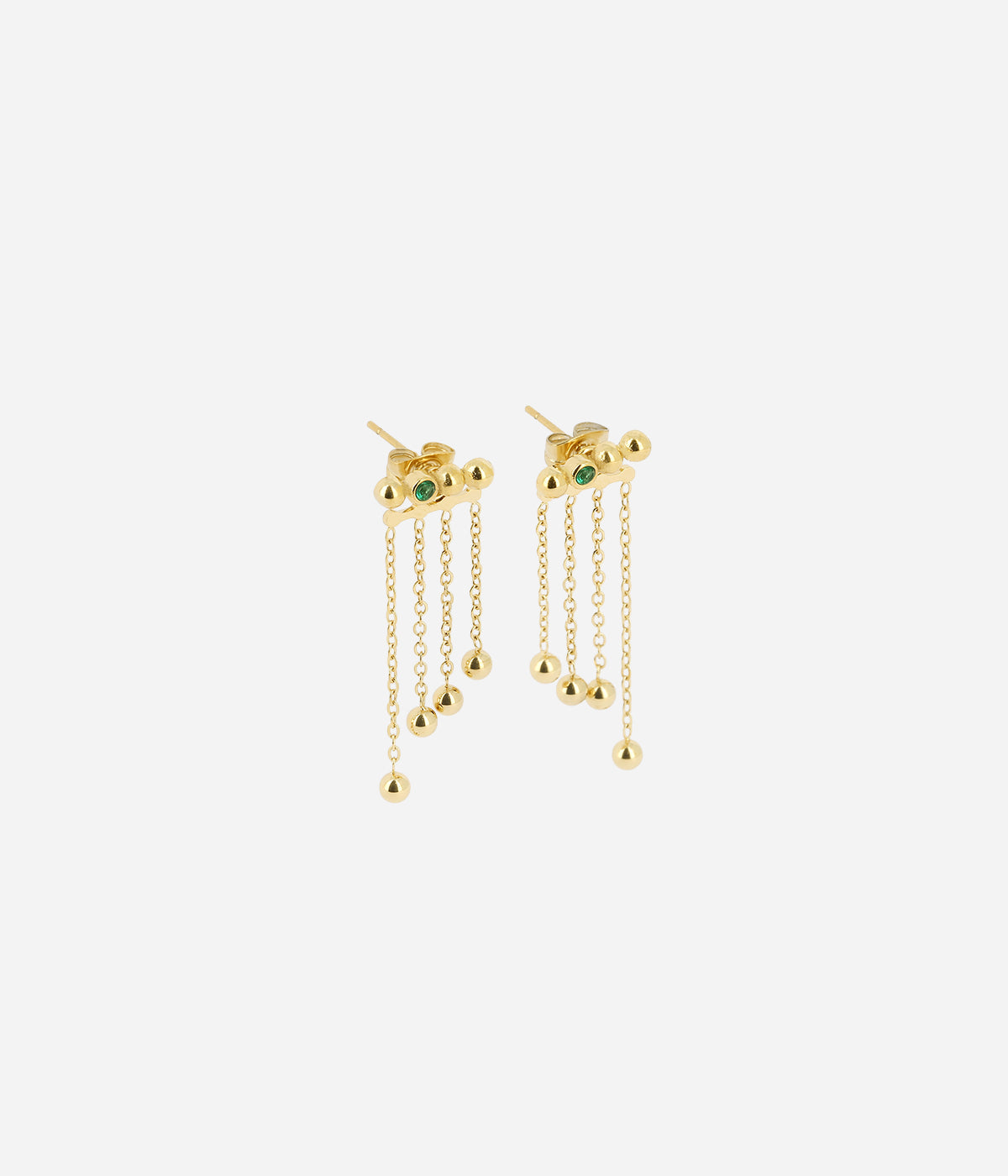 Boucles d'oreilles Baho (Acier doré)