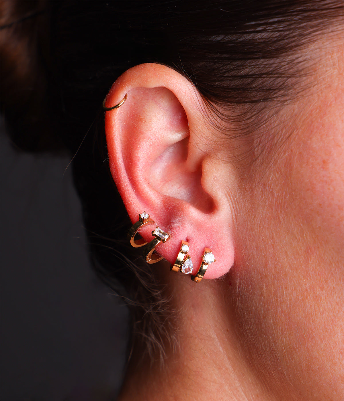 Boucles d'oreilles Angela (Acier)