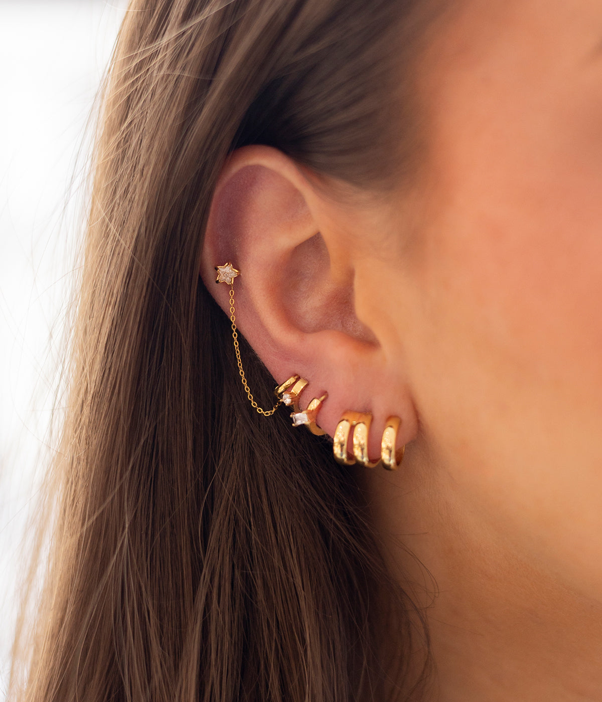 Piercing Rangiroa (Acier doré)