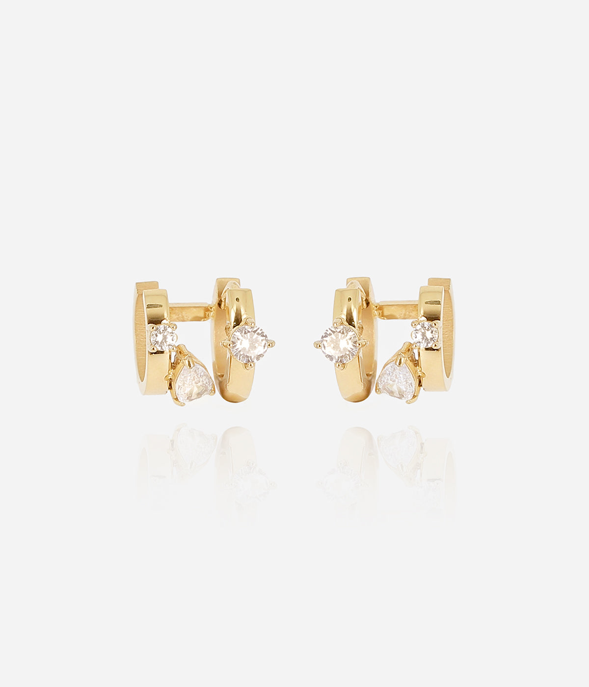 Boucles d'oreilles Yolanda (Acier doré)