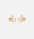 Boucles d'oreilles Veronica (Acier doré)
