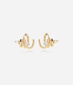 Boucles d'oreilles Veronica (Acier doré)