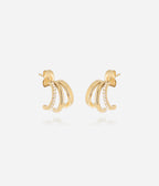Boucles d'oreilles Virginia (Acier doré)