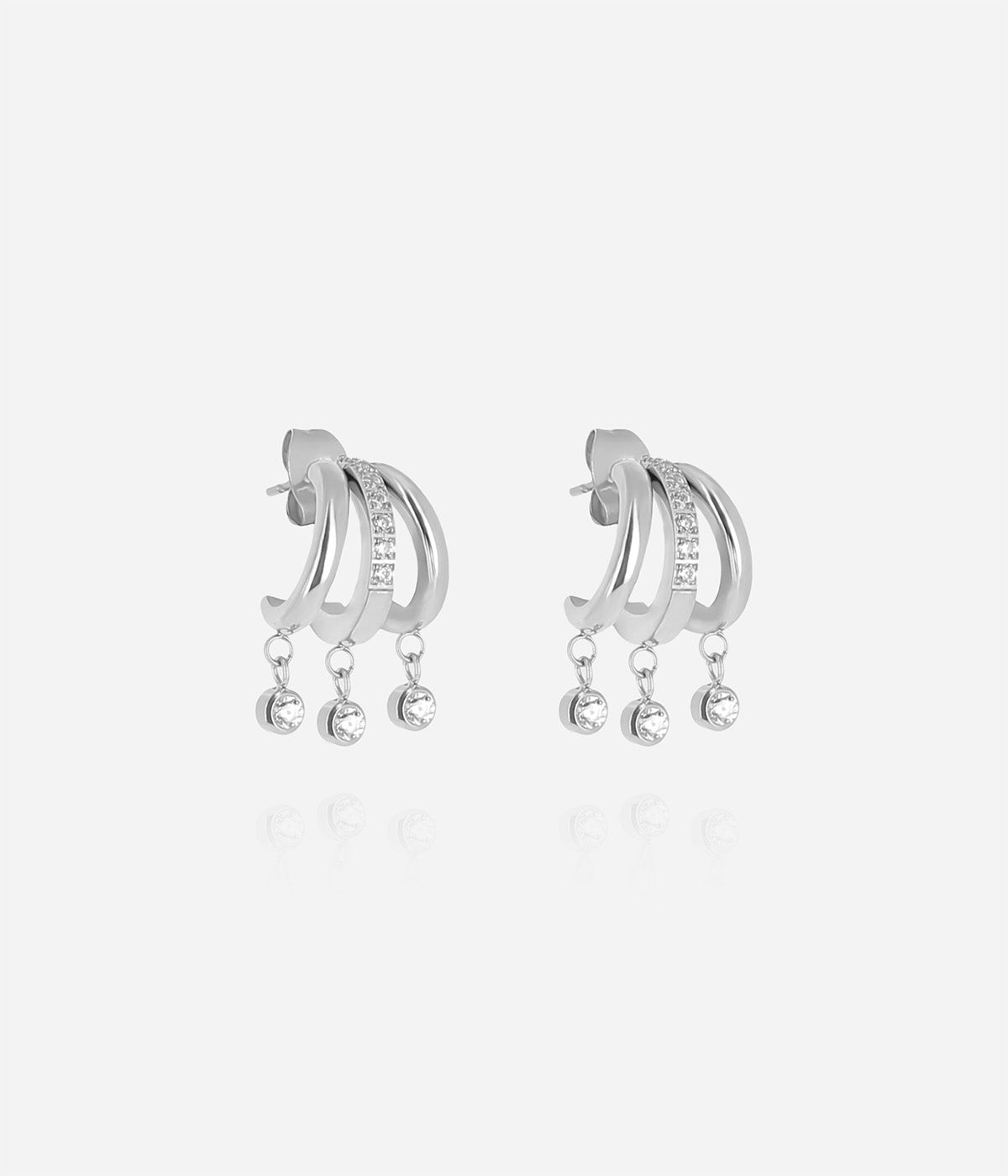 Boucles d'oreilles Silvia (Acier)