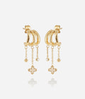 Boucles d'oreilles Cristina (Acier doré)