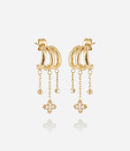 Boucles d'oreilles Cristina (Acier doré)