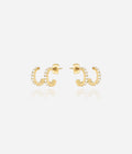 Boucles d'oreilles Xavi (Acier doré)