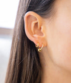 Boucles d'oreilles Carmela (Acier doré)
