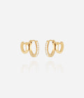 Boucles d'oreilles Uria (Acier doré)