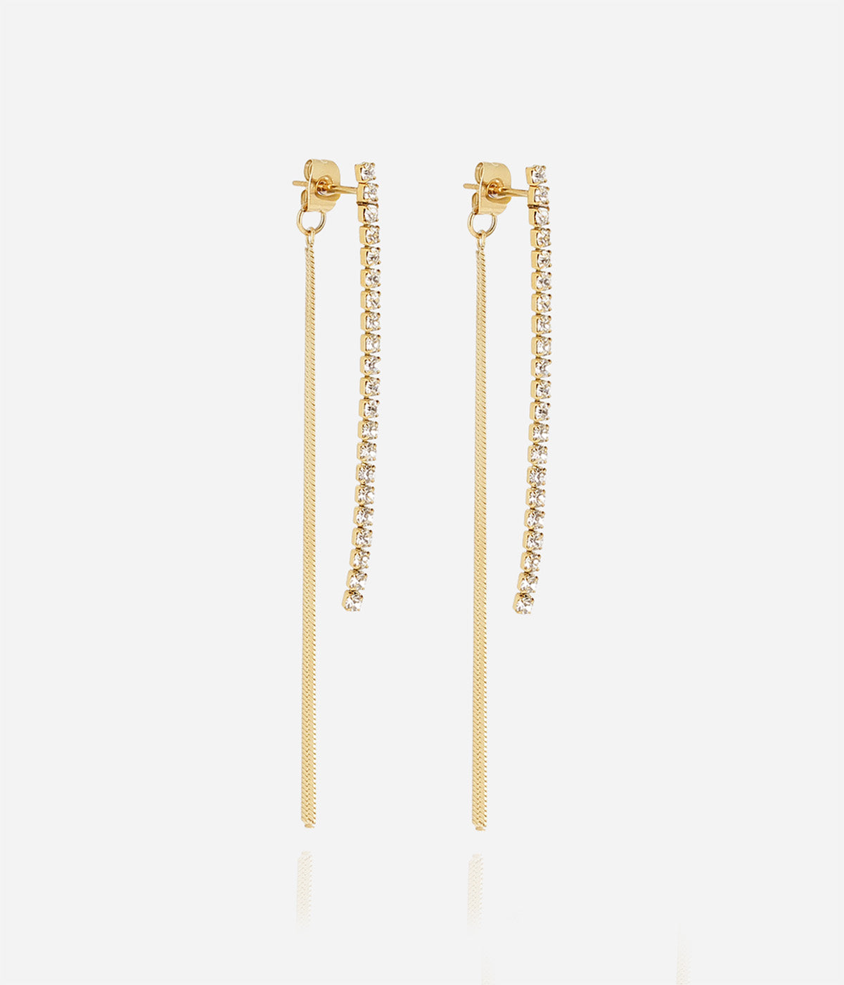 Boucles d'oreilles Akane (Acier doré)
