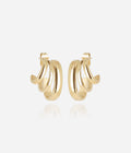 Boucles d'oreilles Tawny (Acier doré)