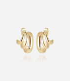 Boucles d'oreilles Tawny (Acier doré)