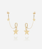Boucles d'oreilles Ophelia (Acier doré)