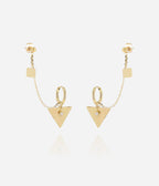 Boucles d'oreilles Banra (Acier doré)