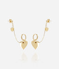 Boucles d'oreilles Chaka (Acier doré)