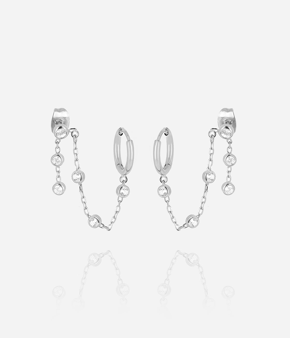 Boucles d'oreilles Ageha (Acier)