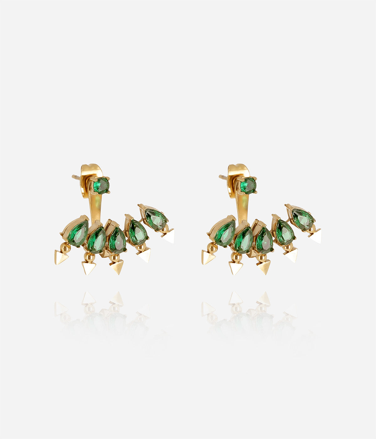 Boucles d'oreilles Stoneto (Acier doré)