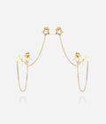 Boucles d'oreilles Pistis (Acier doré)