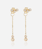 Boucles d'oreilles Giarre (Acier doré)