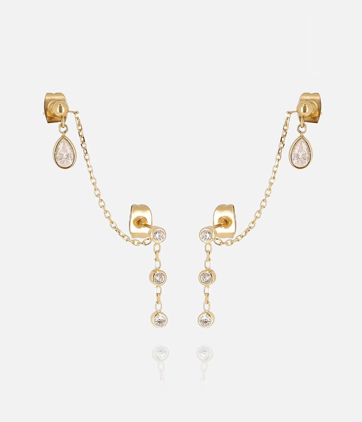 Boucles d'oreilles Paceco (Acier doré)