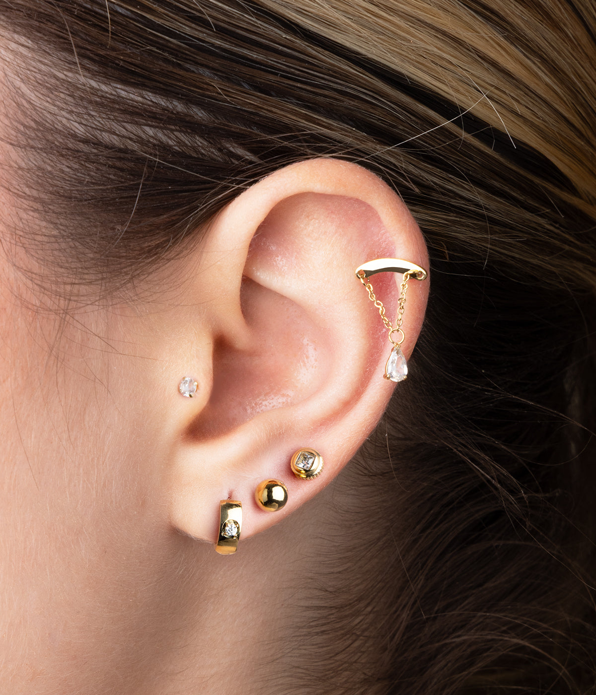 Piercing Takaroa (Acier doré)
