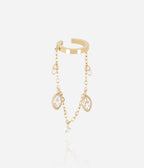 Earcuff Azelie (Acier doré)