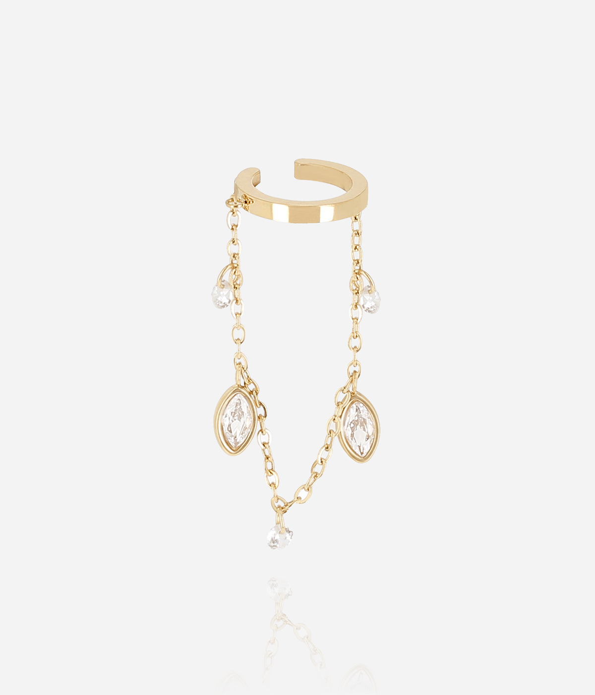 Earcuff Azelie (Acier doré)