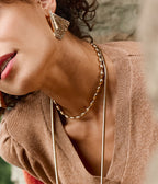 Collier Nyra (Acier doré)