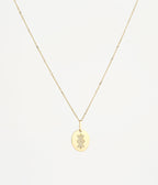 Collier Rune Protection (Acier doré)