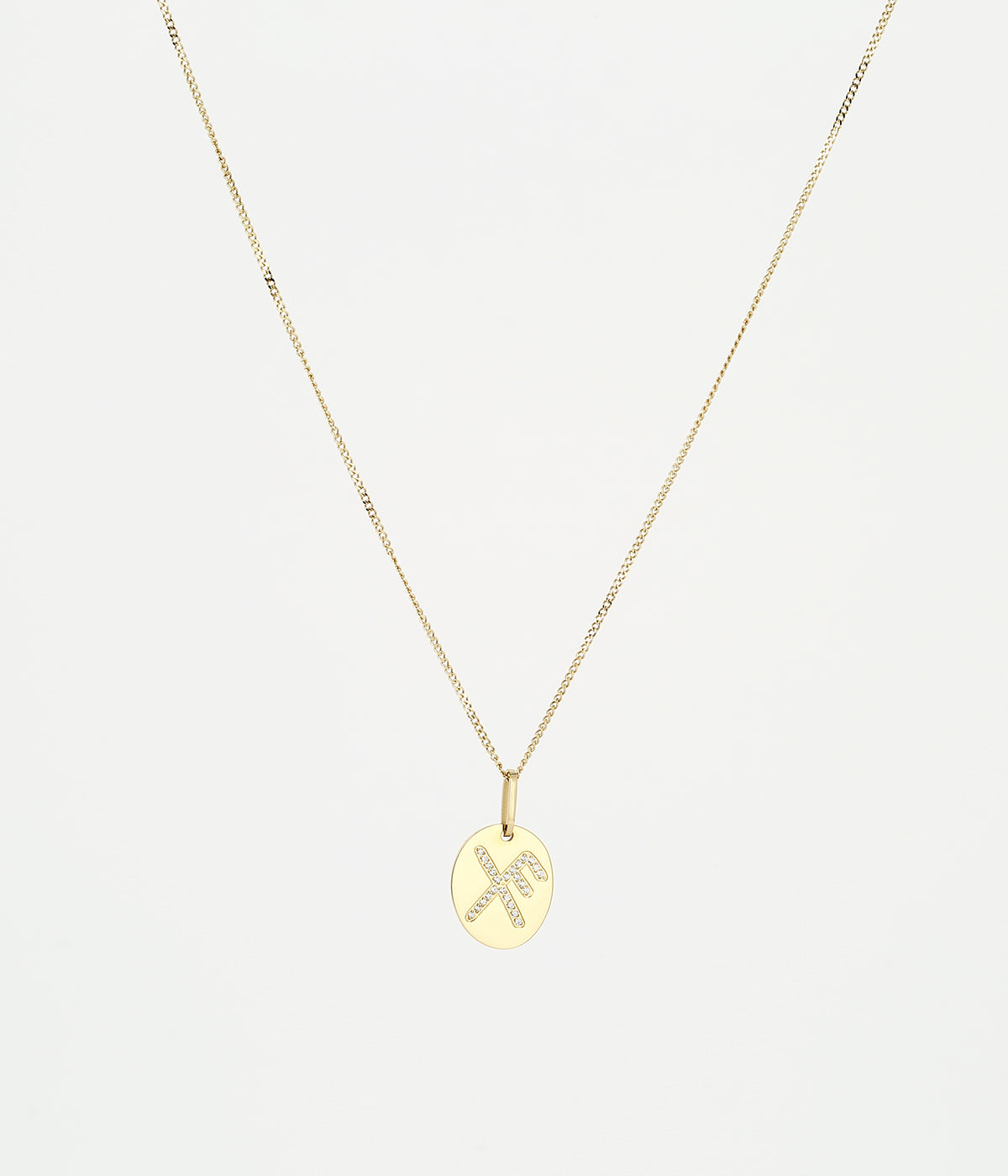 Collier Rune Chance (Acier doré)