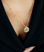 Collier Pearl (Acier doré)