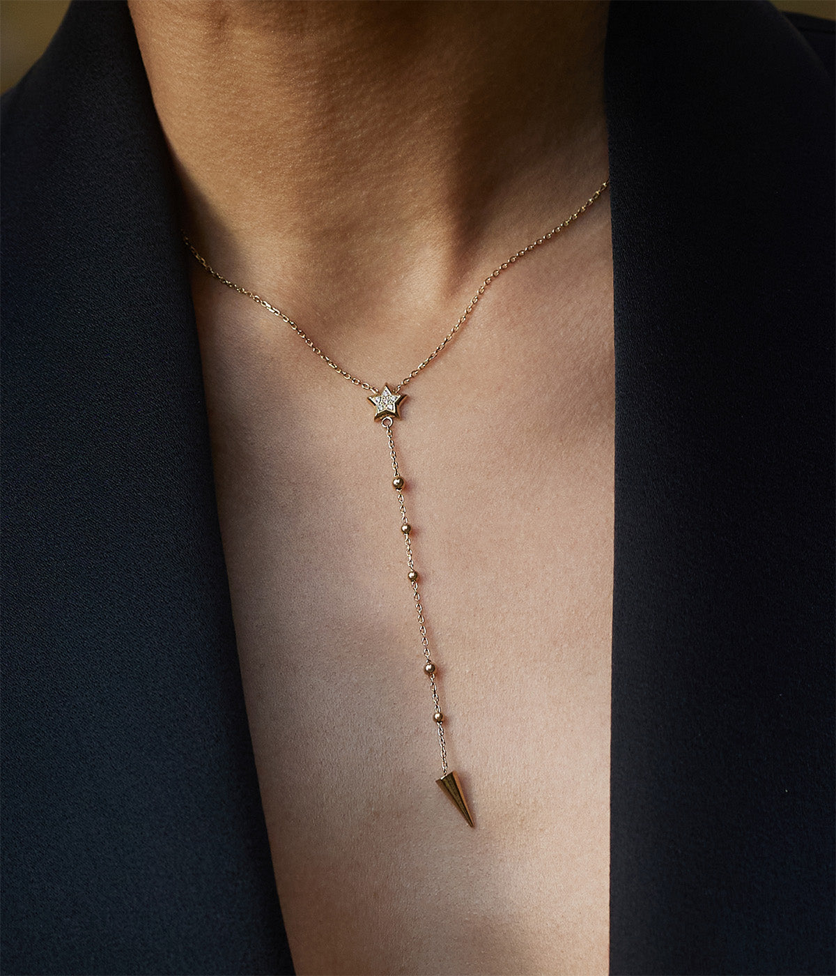 Collier Aéris (Acier doré)