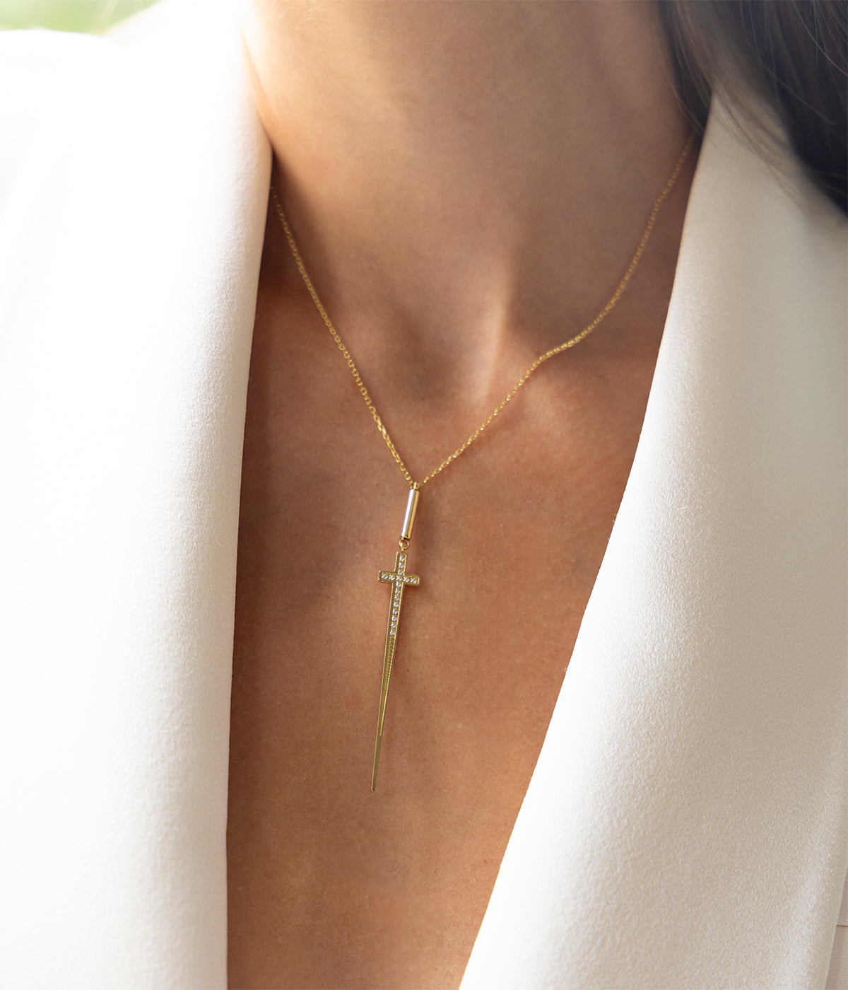 Collier Azal (Acier doré)