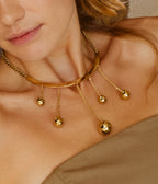Collier Aversa (Acier doré)