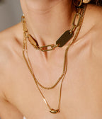 Collier Osari (Acier doré)