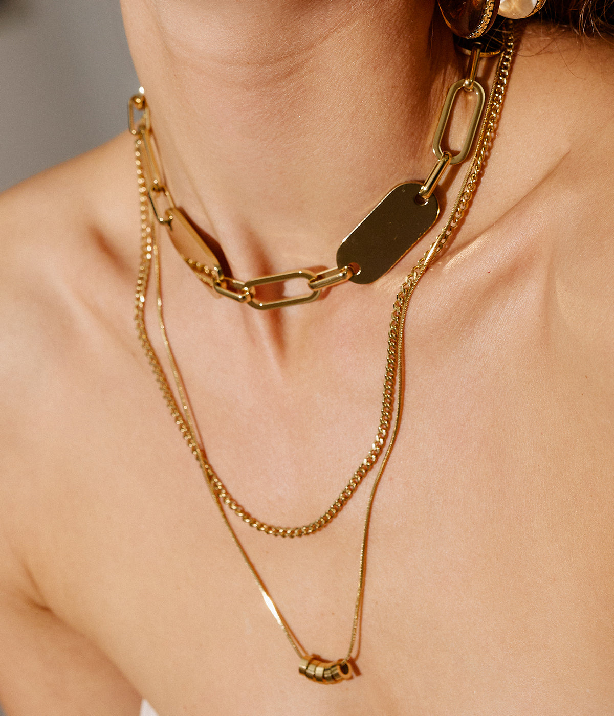 Collier Osari (Acier doré)