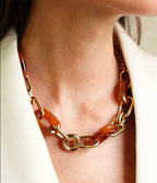 Collier Cascia (Acier doré)