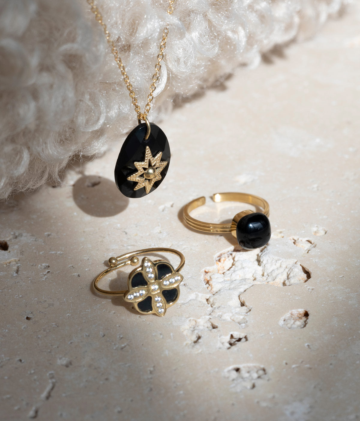 Bague Chambord (Acier doré)