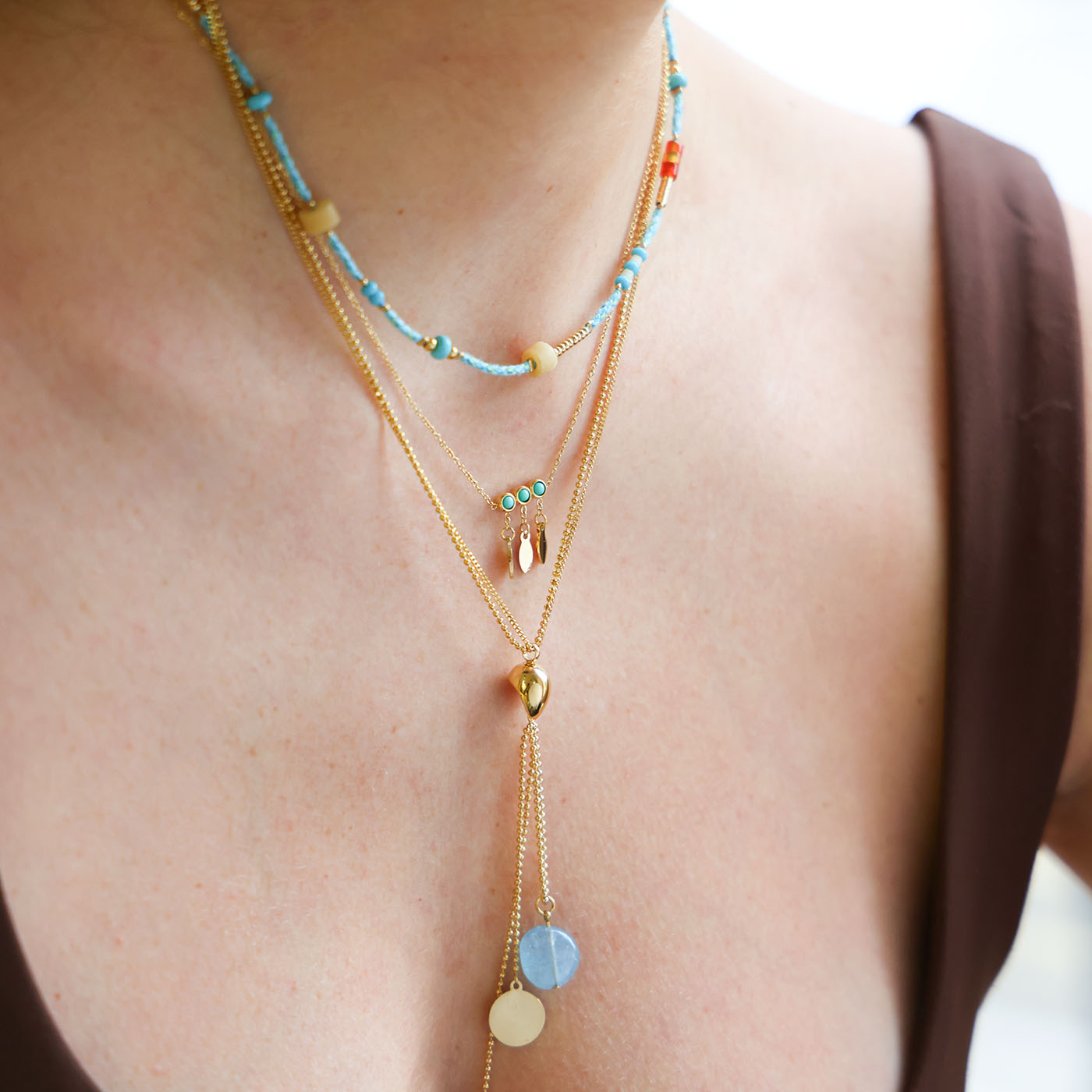 Collier Navajo (Acier doré)