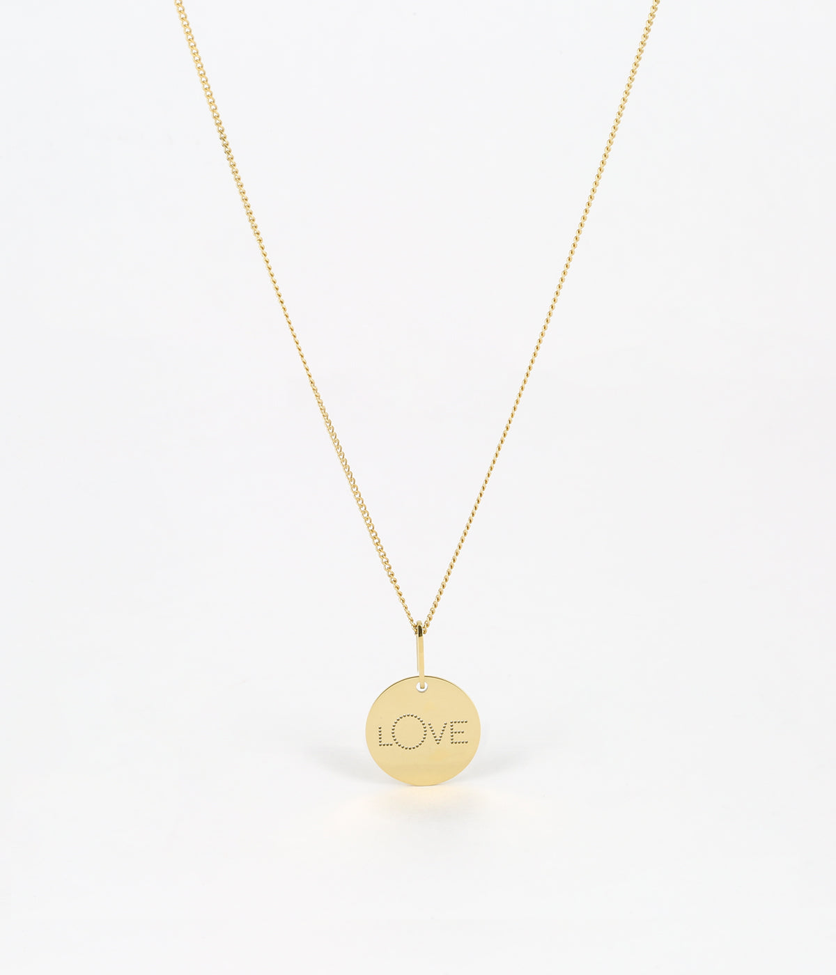 Collier Love (Acier doré)